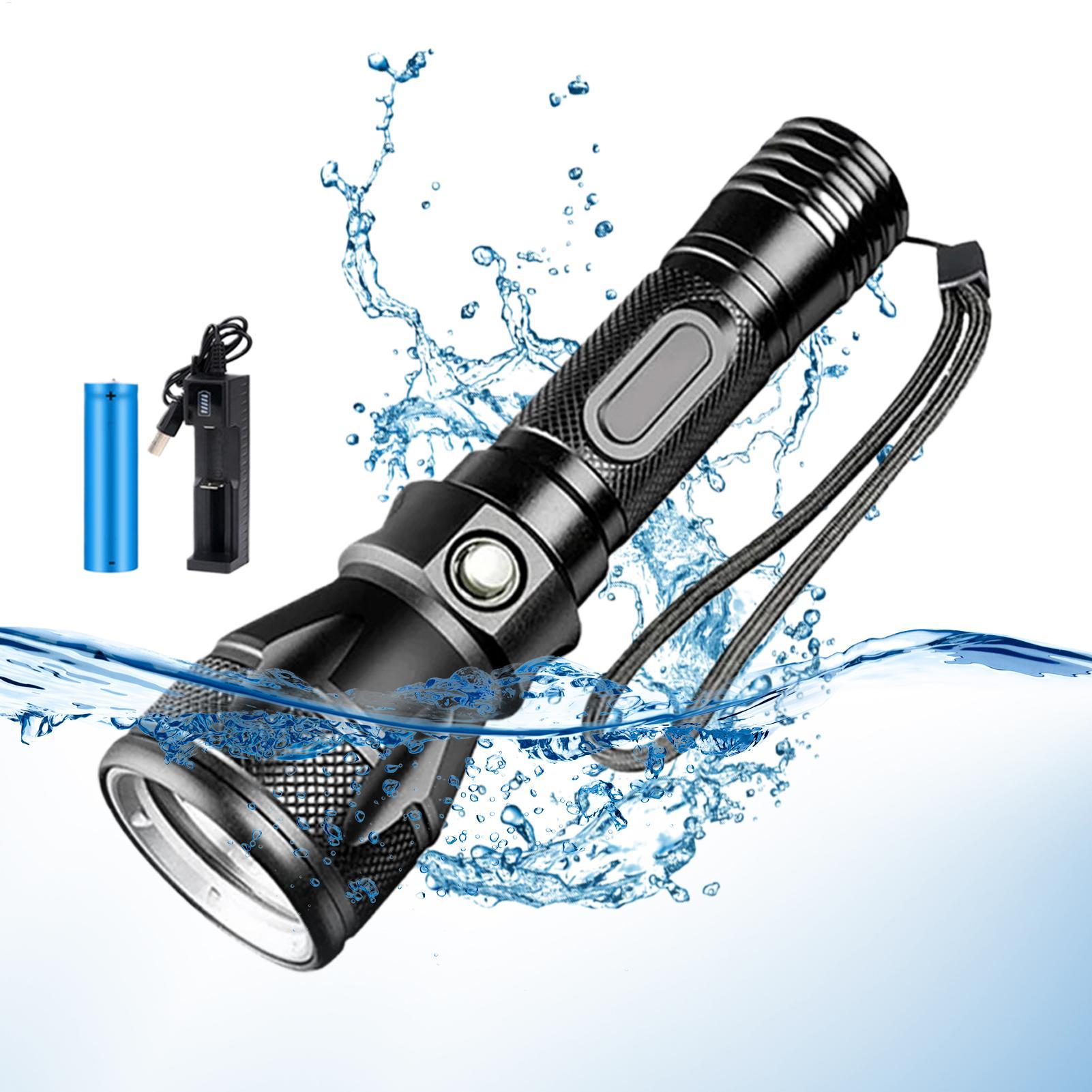 3-Mode Powerful Rechargeable W - Underwater Flashlight review and price