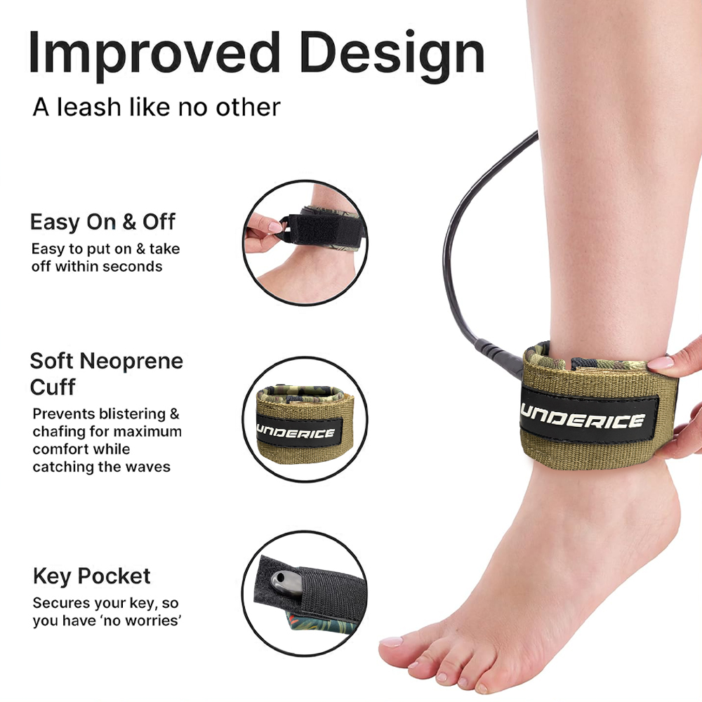 UICE Surfboard Leash 6-9ft SUP - Surfboard Leash Ankle review and price