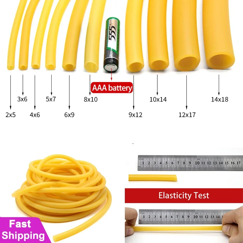 1~10m Nature Latex Rubber Hose - Speargun Rubber Band review and price